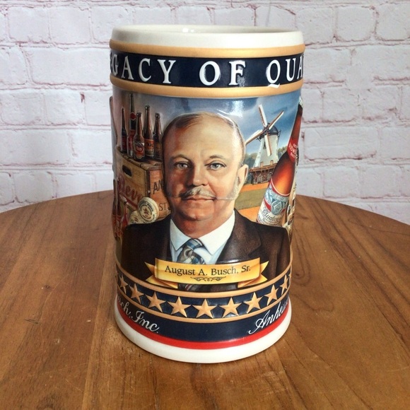 2002 State Convention Stein Budweiser Busch Family Series 16559 2 of 6 - Picture 1 of 6